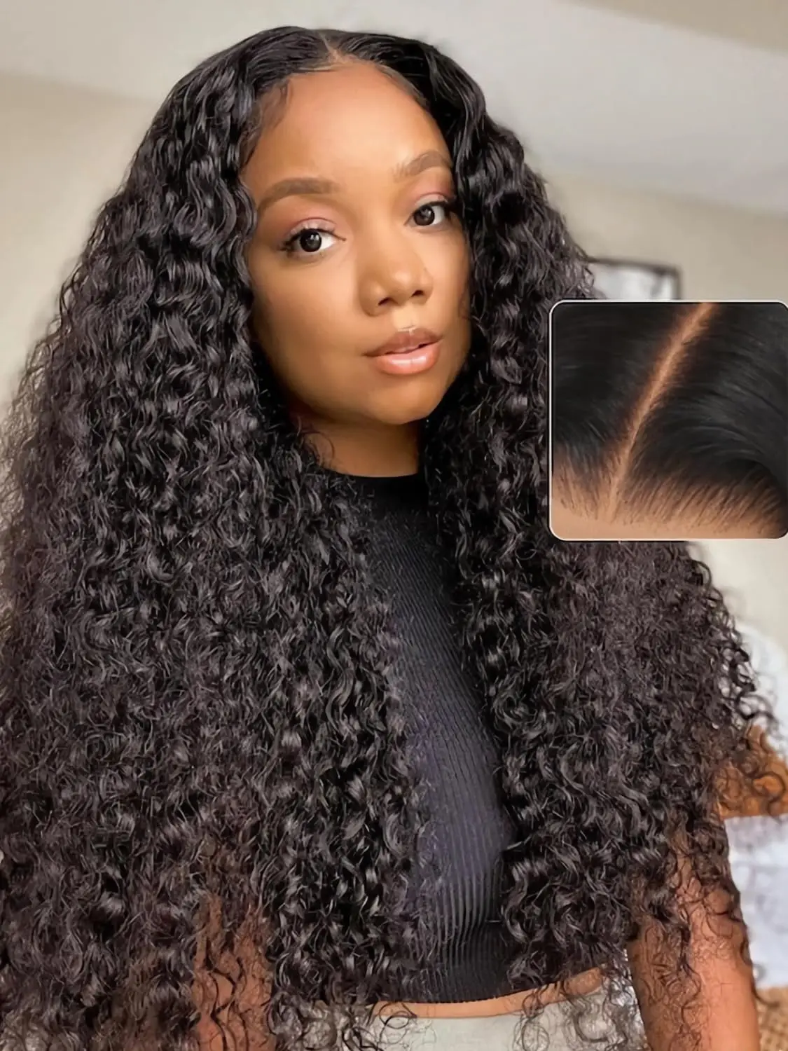 Glueless Wig Deep Wave 6x4 Pre Cut Lace Closure Wigs Human Hair Wear and Go Pre Plucked 5x5 Lace Closure Wig For Black Women