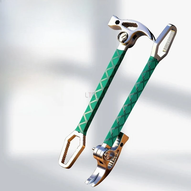 

Многофункциональный гаечный ключ-молоток, регулируемый лом, универсальный молоток, складной гвоздодер, бытовой деревообрабатывающий инструмент