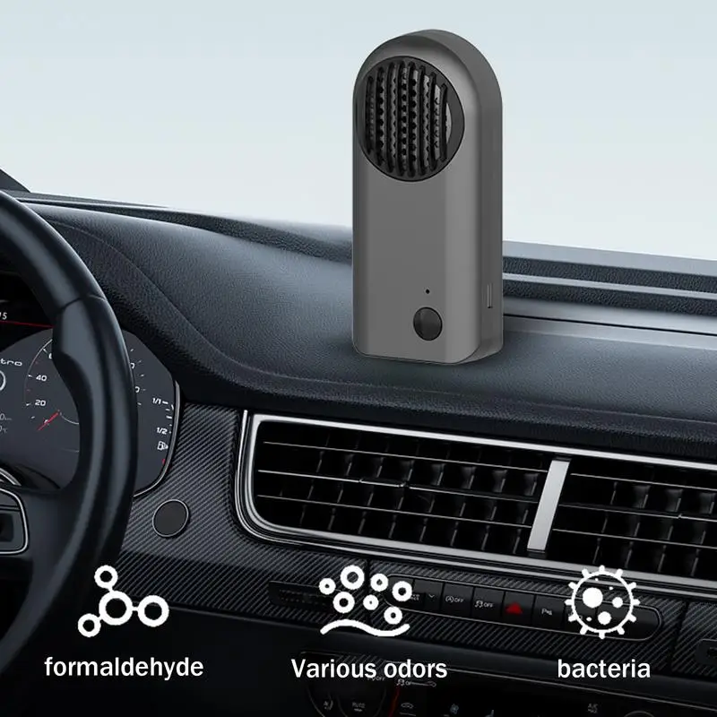 Car Air Purifier Ionizer Odor Removal Eliminator Cordless Battery Powered Freshener For Home Car Scent Eliminators In