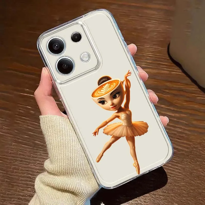 

Cute cartoon dancer design For Xiaomi Redmi 10 11 K30 K40 K50 K60 K70 Pro Prime Plus Ultra Zoom 5G TPU Transparent Phone Case