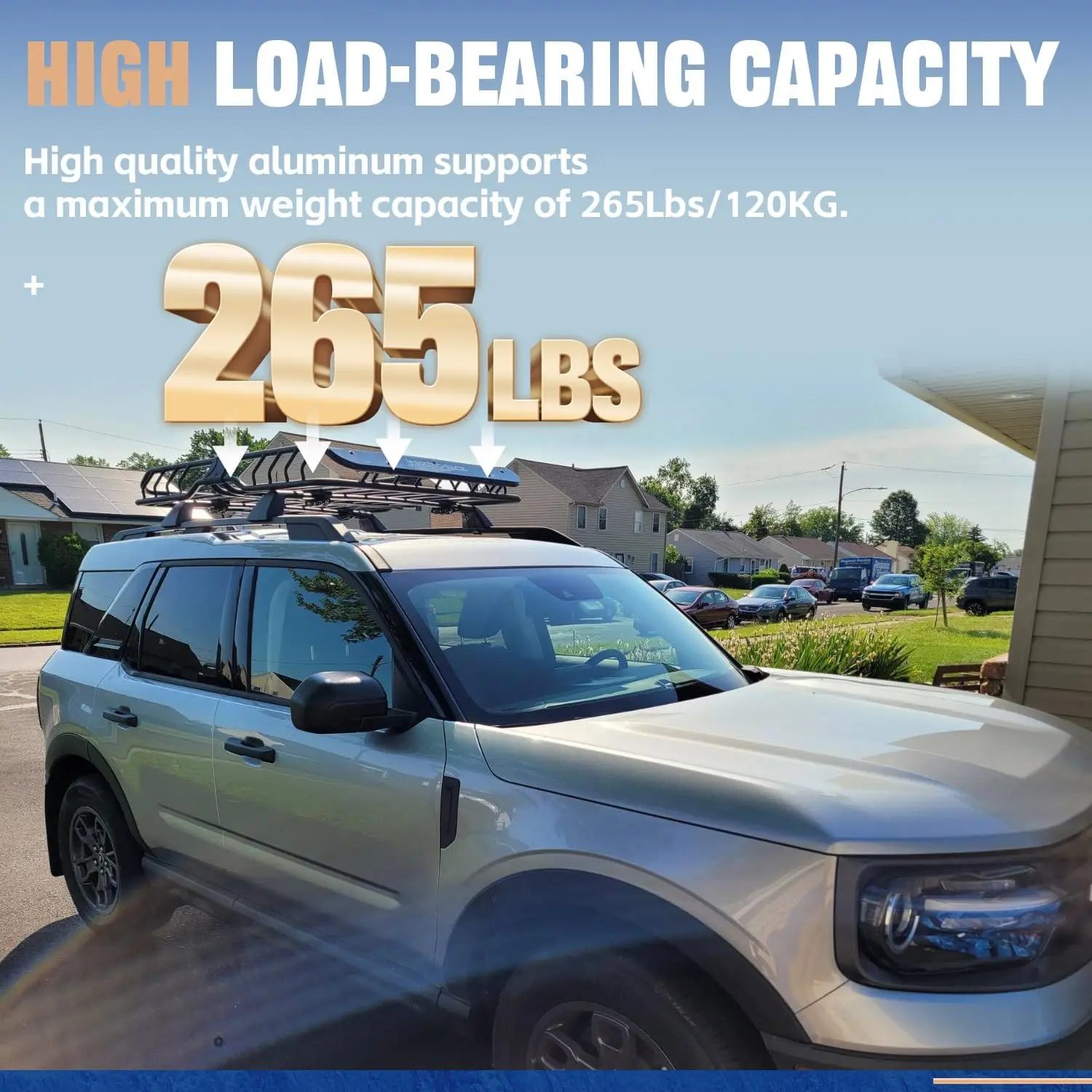 قضبان متقاطعة تناسب Ford Bronco Sport الإصدار الأول 2021 والبنك الخارجي 2022 2023 2024 2025 & Badlands 2021 2022 2023 2024 2025 O