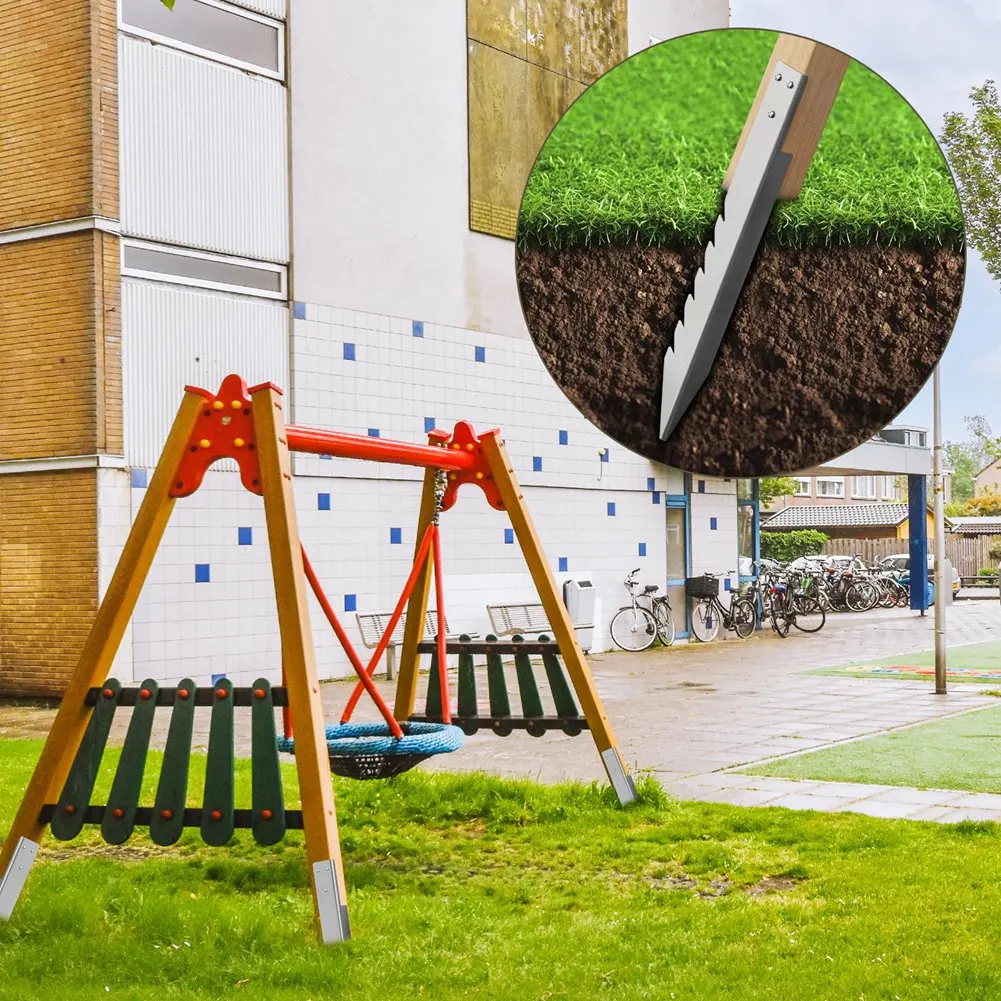 

A29M-Набор из 4 ветрозащитных оцинкованных наземных шипов, анкеров для столба для деревянных стоек, крепеж для установки качелей