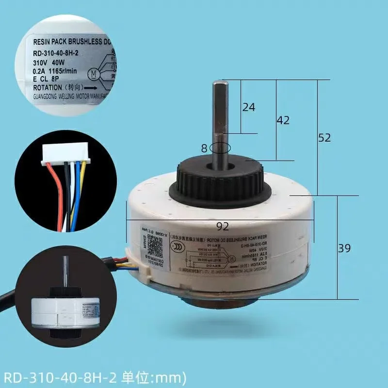 New For Haier Air Conditioner Indoor Unit DC Fan Motor WZD-40D WZD-40E 0010404101B 0010404101A Conditioning Parts