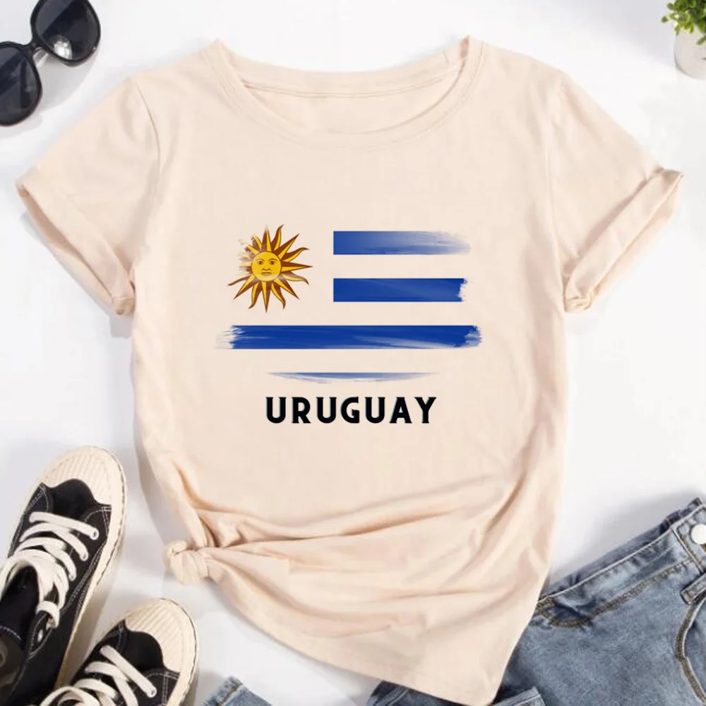 Uruguay tshirt women Y2K Tee female Japanese comic y2k clothing