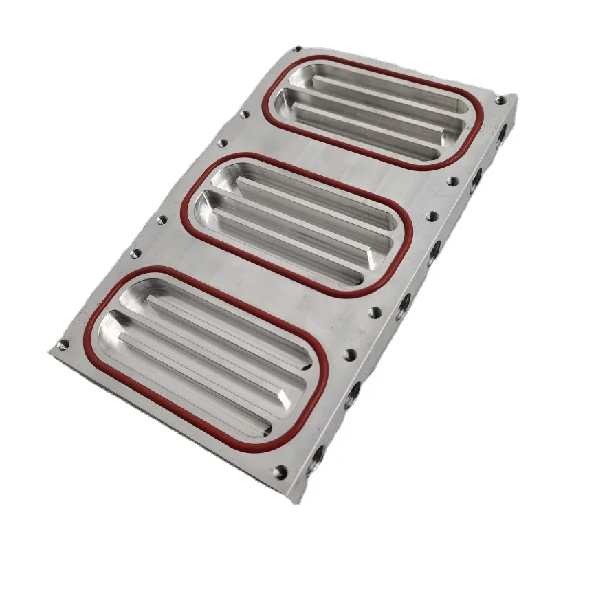 

IGBT module heat sink custom aluminum plate water-cooled heat absorbing plate aluminum alloy cold water plate CNC processing