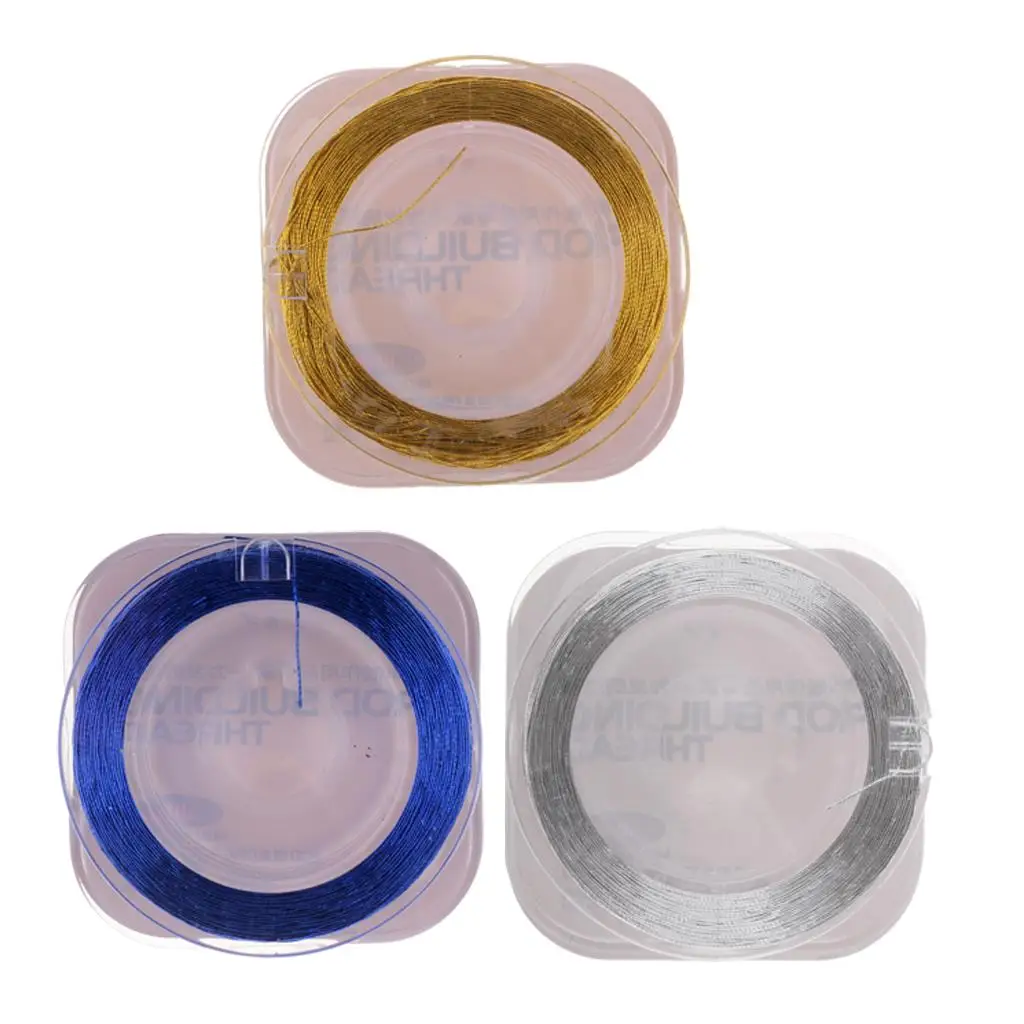 Multi Color Rod Guide Fix Line Durable Nylon Thread for Decorating Spinning Fishing Rod and Reel Kit
