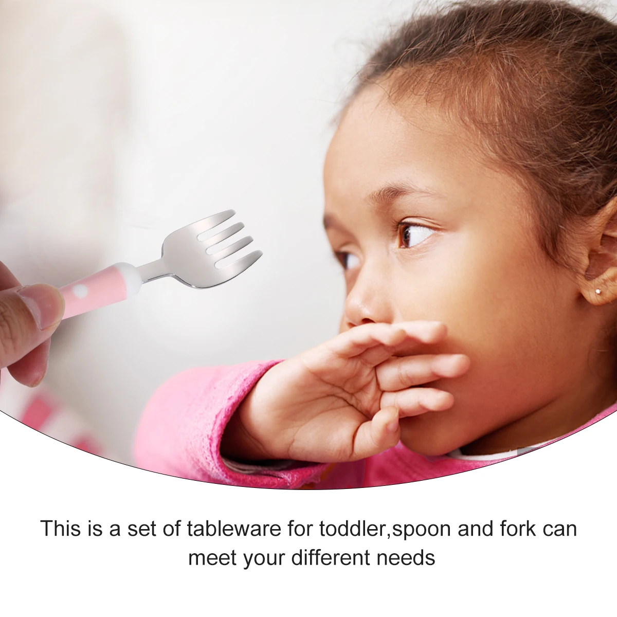 

Silicone Stainless Steel Kids Tableware Set Baby Feeding Spoon Fork Cartoon Design Storage Box Portable Utensils Children Dining