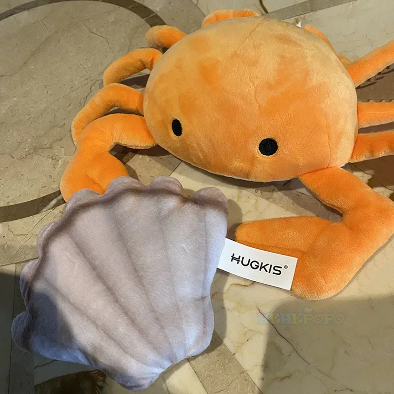 Juguete de peluche de dibujos animados para niño y niña, muñeco de langosta, calamar, cangrejo, estrella de mar, festón, carpa, acuario, Océano,