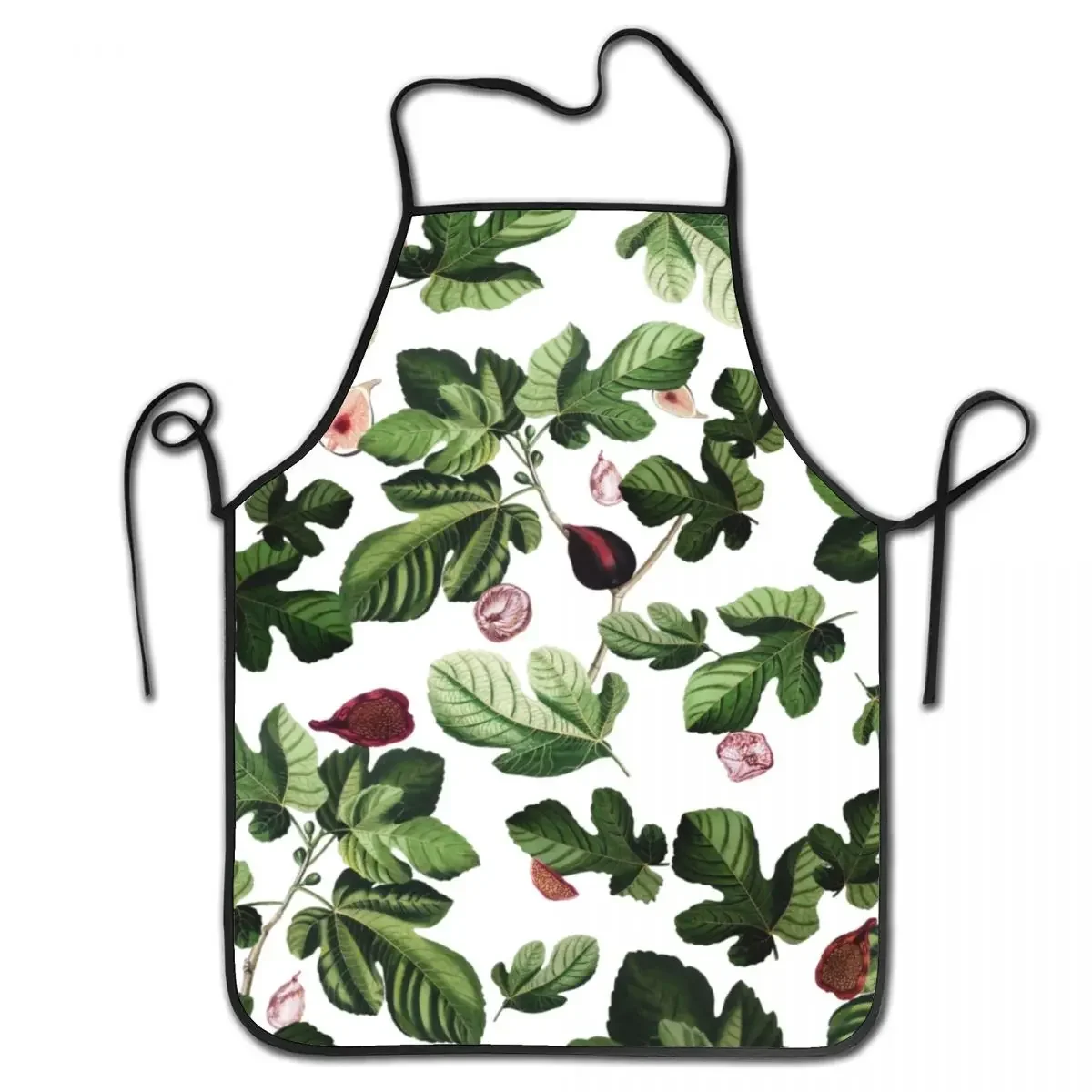 Unisex Figs Tree Tropical Plants Kitchen Chef Cooking Baking Apron Women Men Green Leaves Tablier Cuisine for Gardening