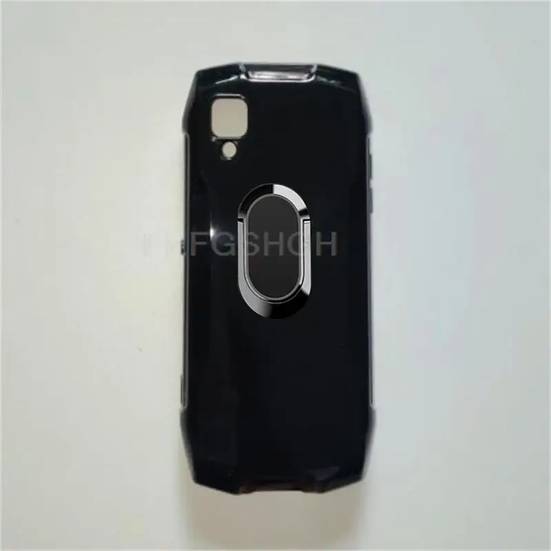 Dla Cubot King Kong Mini 3 4.5 "2022 KingKong Mini3 tylny uchwyt uchwyt pierścieniowy etui na telefon Smartphone miękki silikonowy pokrowiec TPU
