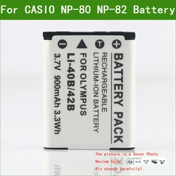 NP-80 NP-82 Digital Camera Battery / Charger for CASIO QV-R70 QV-R80 QV-R100 QV-R300 EX-Z330 Z335 S8 ZS5 ZS6 ZS100 ZS160
