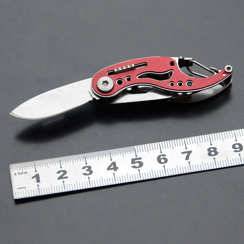 Four in One Multifunctional Small Knife Mini Combination Keychain Folding Knife Pliers Outdoor Travel EDC Tool