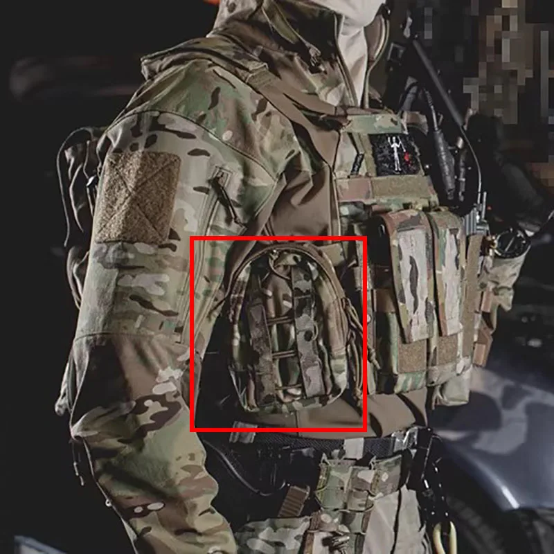 

Тактический подсумок PEW TACTICAL Small Vertical GP Pouch, камуфляжный, с системой MOLLE, для страйкбола, охоты, тактический подсумок для телефона