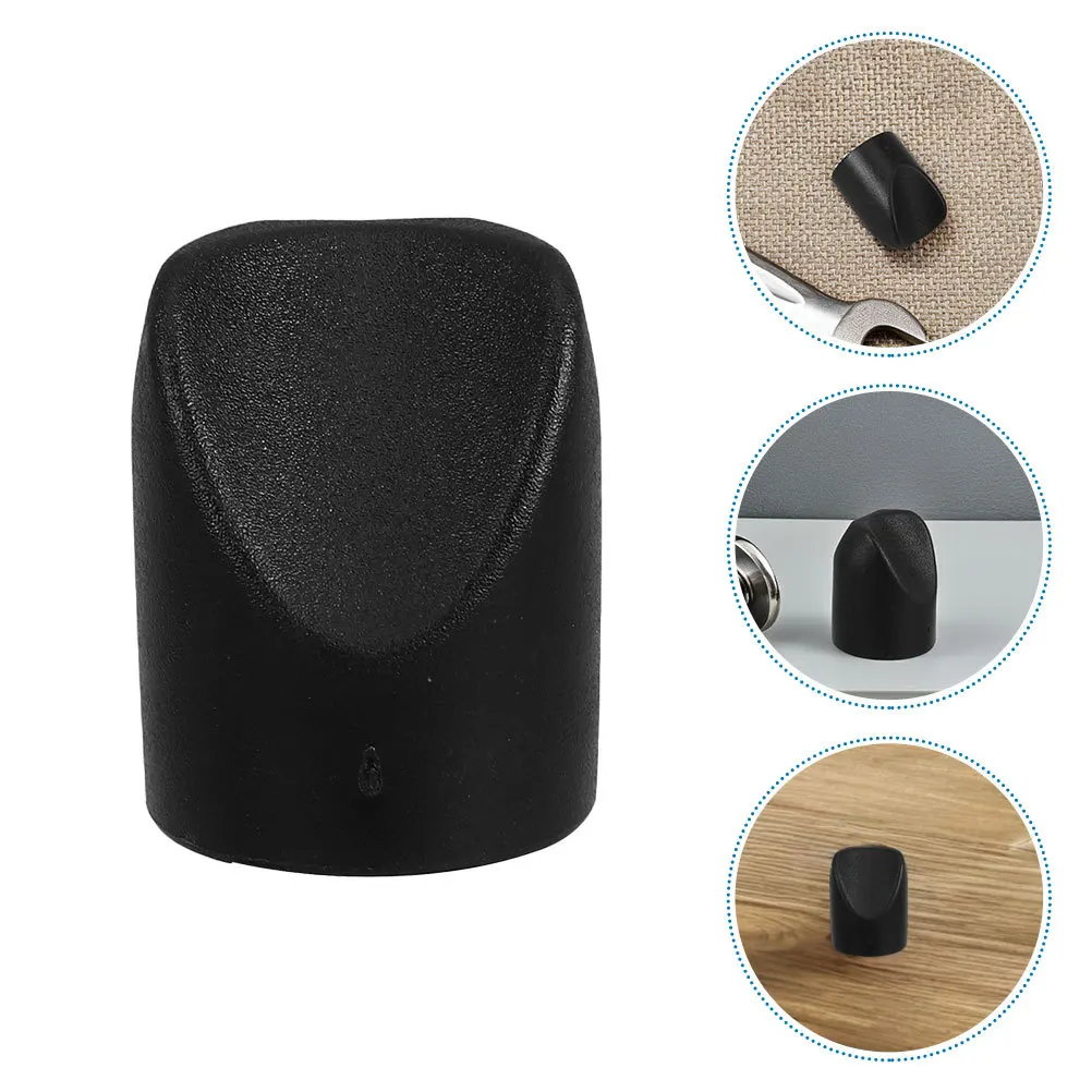 

12Pcs Black V Shaped Folding Chair End Caps Durable Heavy Duty Nylon 78 Inch Inner Diameter Chair Leg Caps Replacement Stability