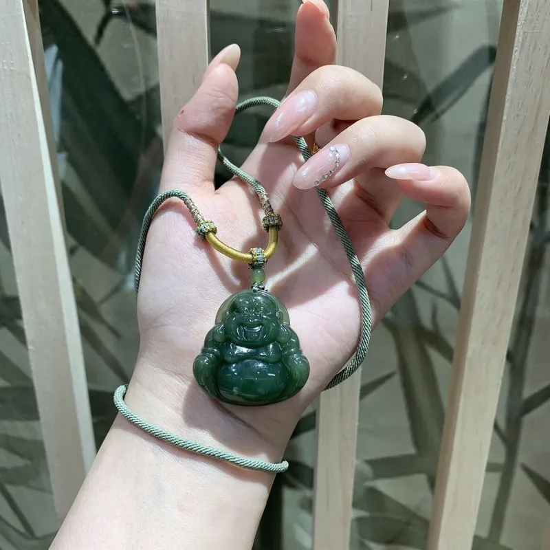 Hetian Jade , Auspicious And Double-Sided Fortune Lock, Peace Amulet, Guardian Pixiu Pendant