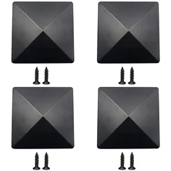 4x4 Post Cap Black Plastic Pyramid Cap Home Improvement Extends The Life Of Your Posts Fade Resistance Material