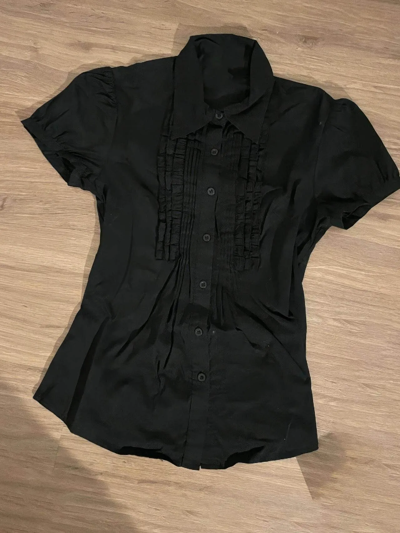 

Original Bla ort Sve irt Women's Summer Waist-Cinching Design Beautiful Small Top BaoYao Girl's Collar Cotton B...