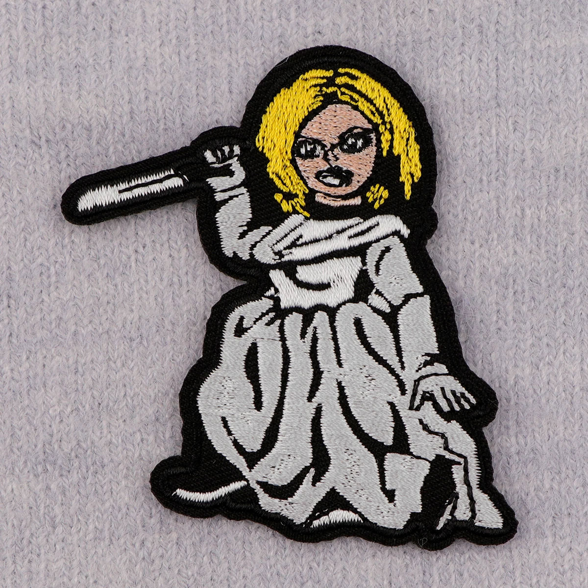 Horror Movie Embroidery Patch Halloween Bride Iron On Patches For Clothing Thermoadhesive Patches On Clothes DIY Sew Badges