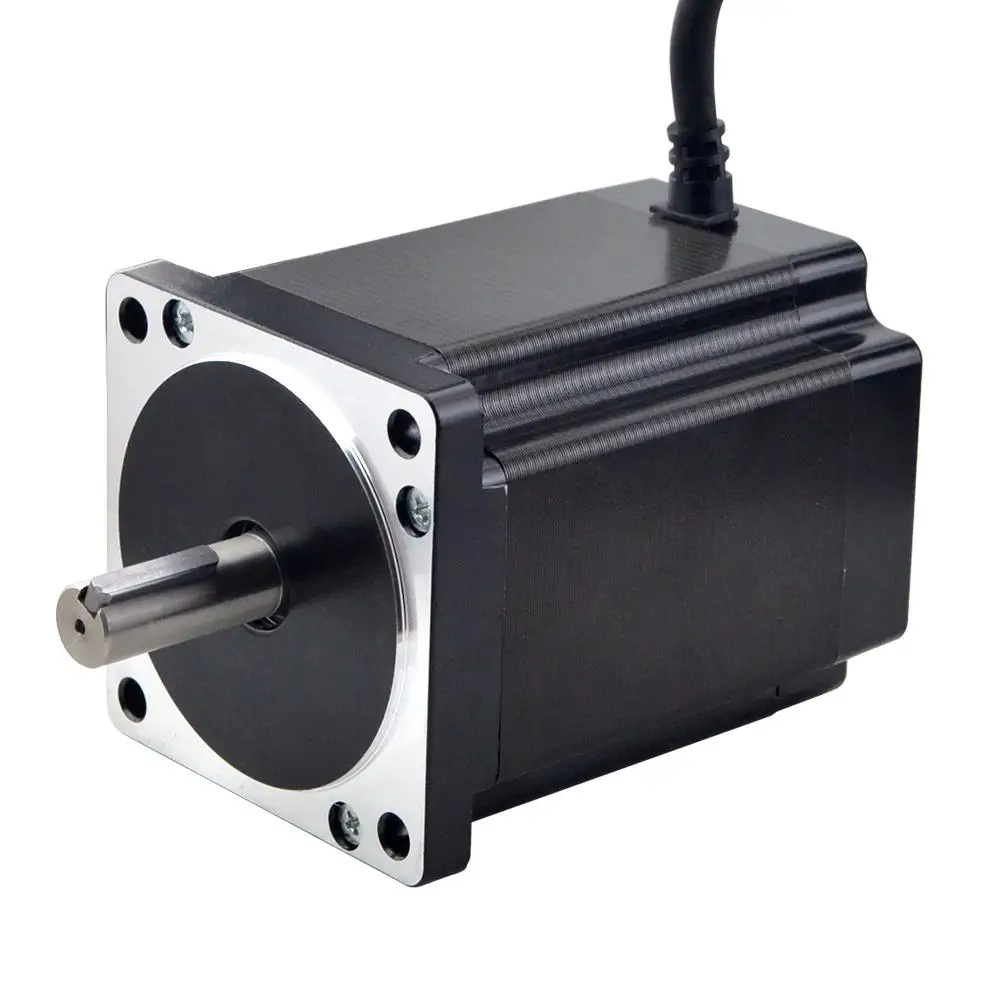 Imagem -03 - Stepperonline Nema 34 Open Loop Stepper Motor Kit 8.2n.m 6a & Driver Dm860i 2.4a7.2a para Fresadora de Gravura Cnc