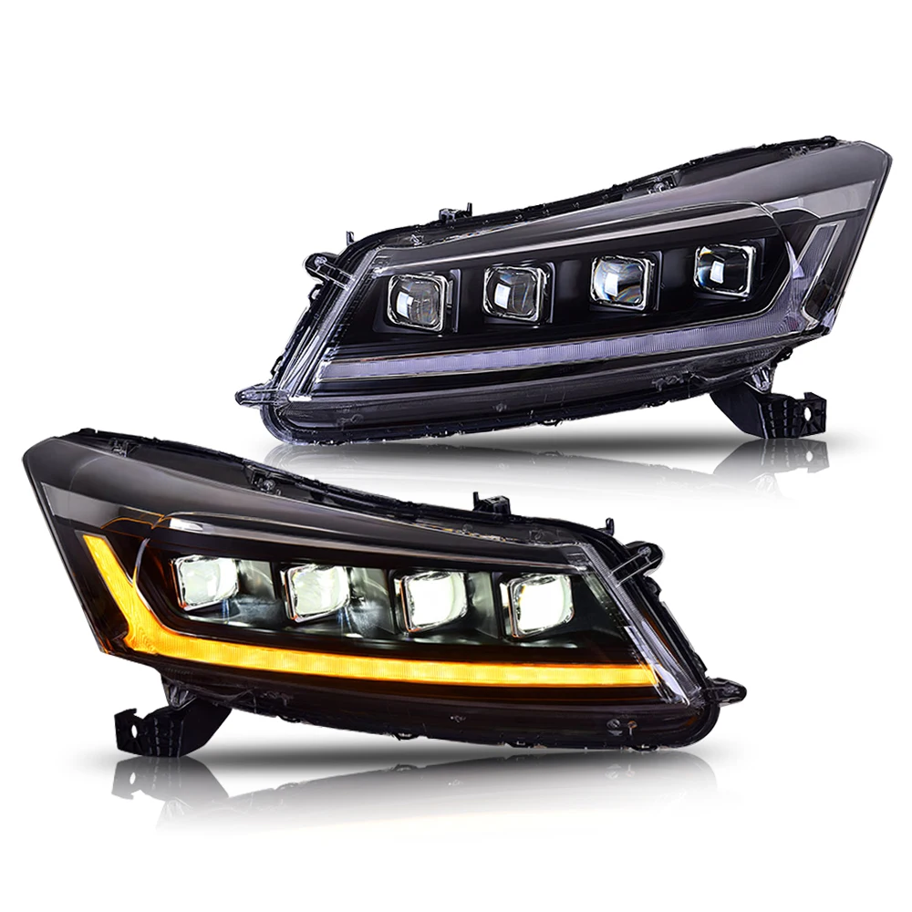 

2 шт. светодиодные фары без демонических глаз на 2008-2012 годы Honda Accord, фара в сборе, бесшовная замена, установка не повреждение