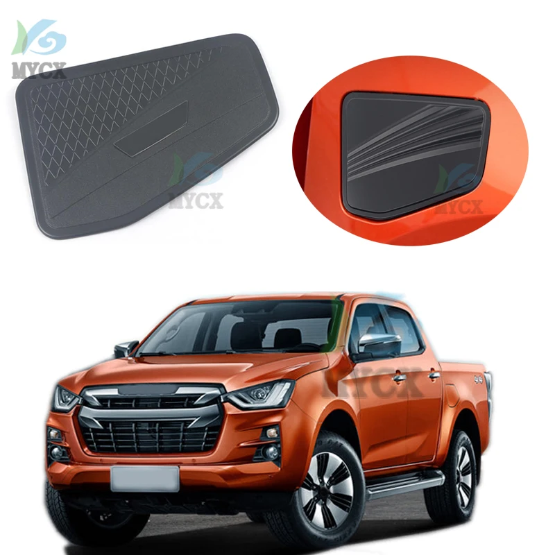 

For ISUZU DMAX D-MAX D MAX 2021 2022 matte black ABS Car Styling Auto Oil Cap Fuel Tank Cover Sticker Exterior Decoration