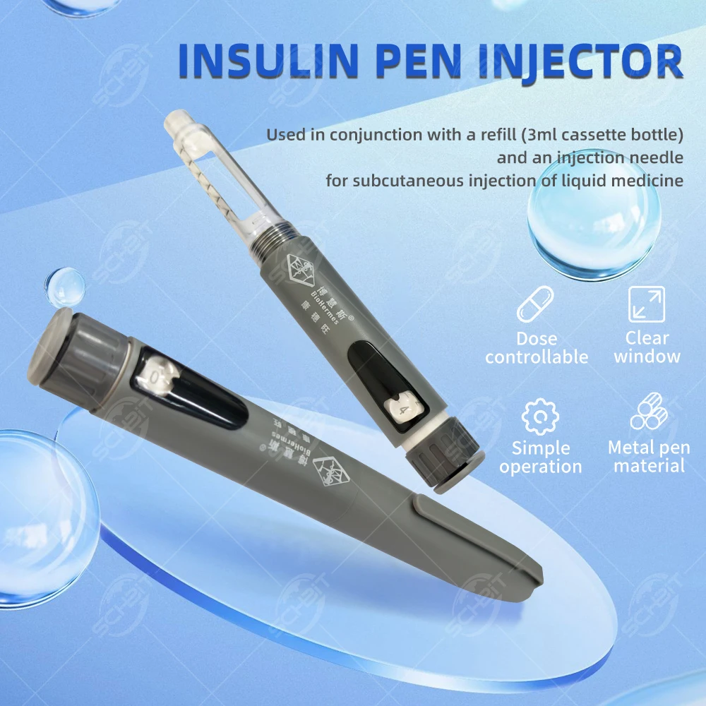 Reusable Insulin Injection Pen 3ml Portable Insulin Glargine Syringe Household Insulin Pen