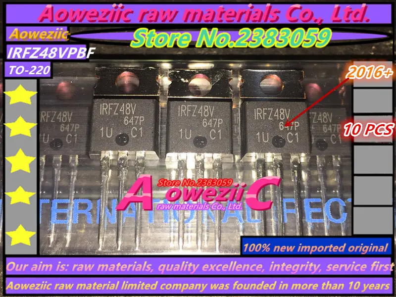 Aoweziic 100% ใหม่นำเข้าเดิม IRFZ48VPBF IRFZ48V TO-220 MOS FET 60V 72A