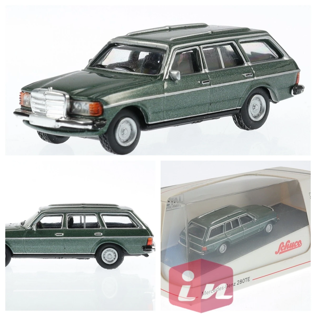 Schuco 1/87 S123 280 TE green metallic  452662700 Diecast Model Car Collection Limited Edition Hobby Toys