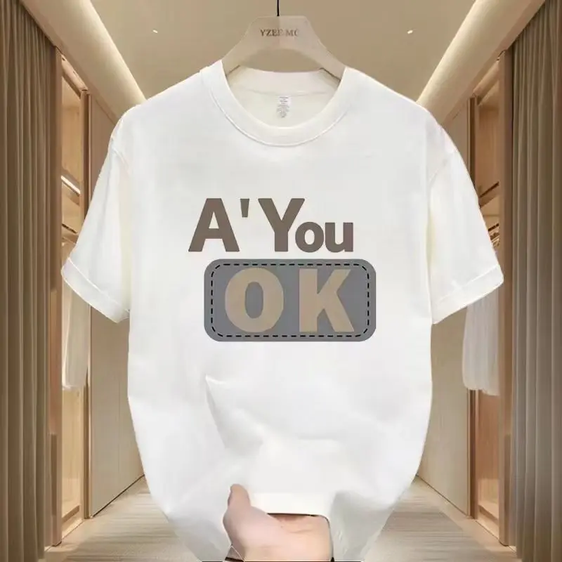 Summer 2026 Trendy Round-Neck Short-Sleeved T-Shirt Loose Casual Multi-Print Top Brand New Style for Compliment-Seekers