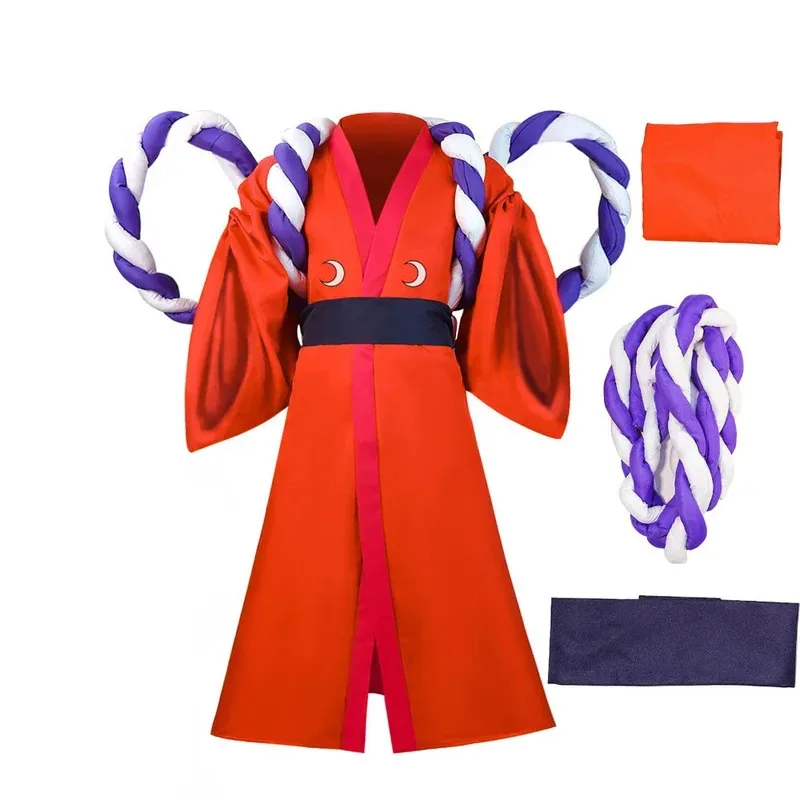 

2026 New Anime Kozuki Oden Cosplay Costume Japanese Kimono Uniform Full Set Wano Country Warrior Role Play Halloween Carni ★☆❤★☆