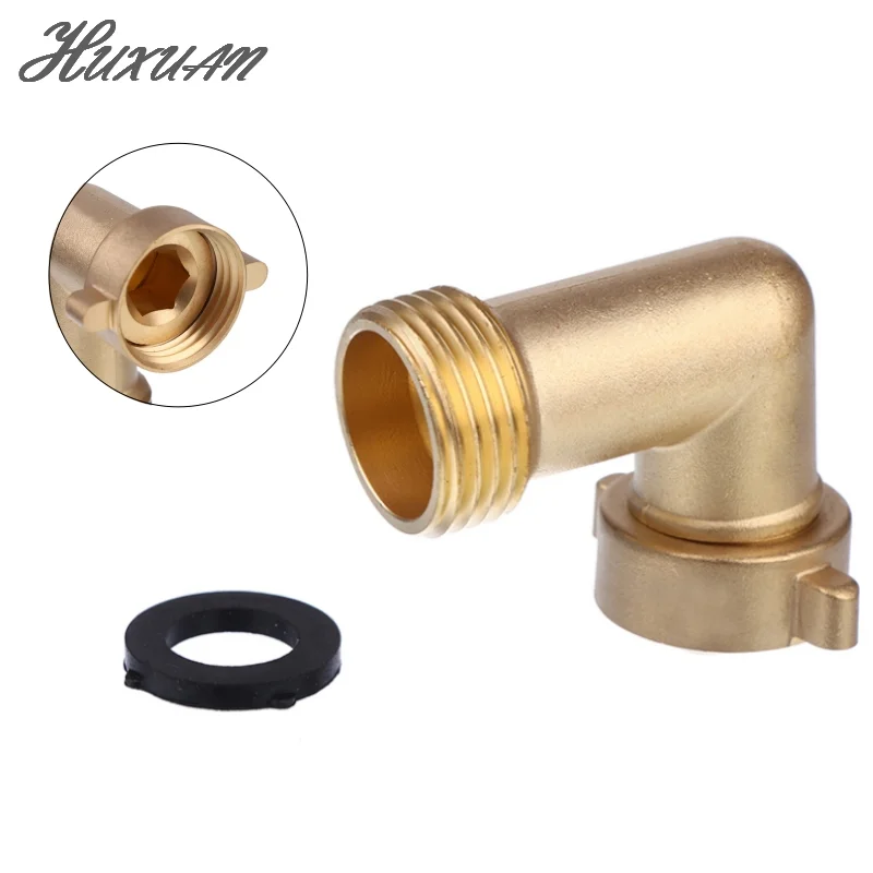 1PCS 90-Degree Hose Elbow With Easy Grip Connector | Perfect For RV Water Hookups And Residential Outdoor Faucets