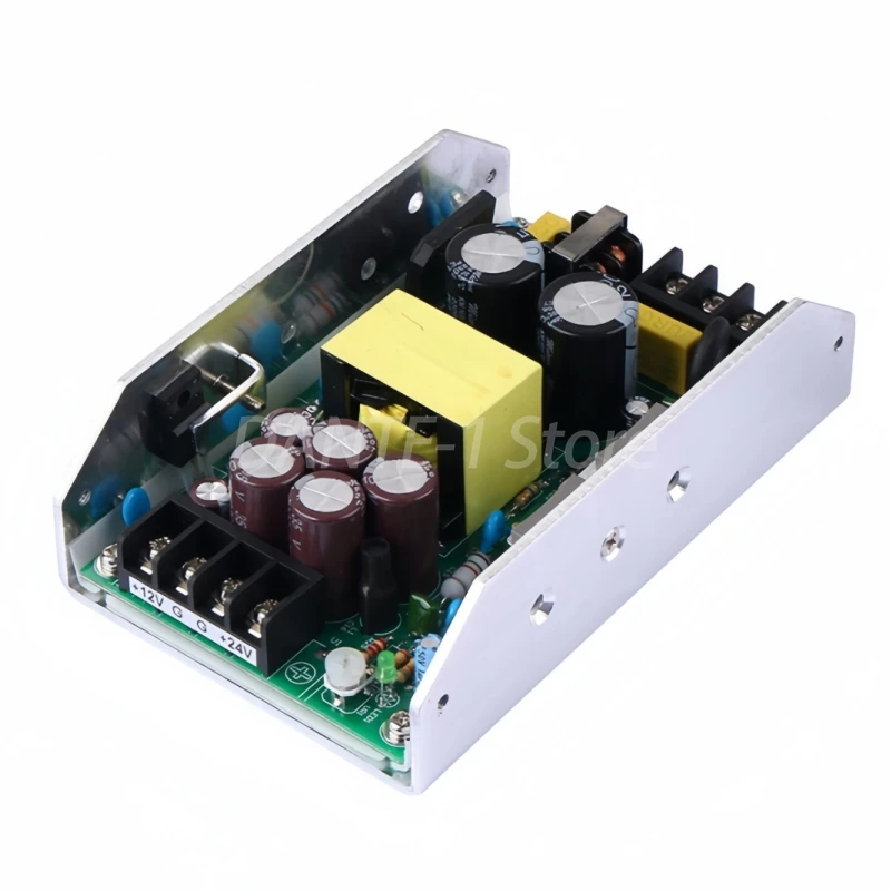 High power 350W power amplifier with dual-channel switching power supply module main output 24V36V48V auxiliary output 12V2A