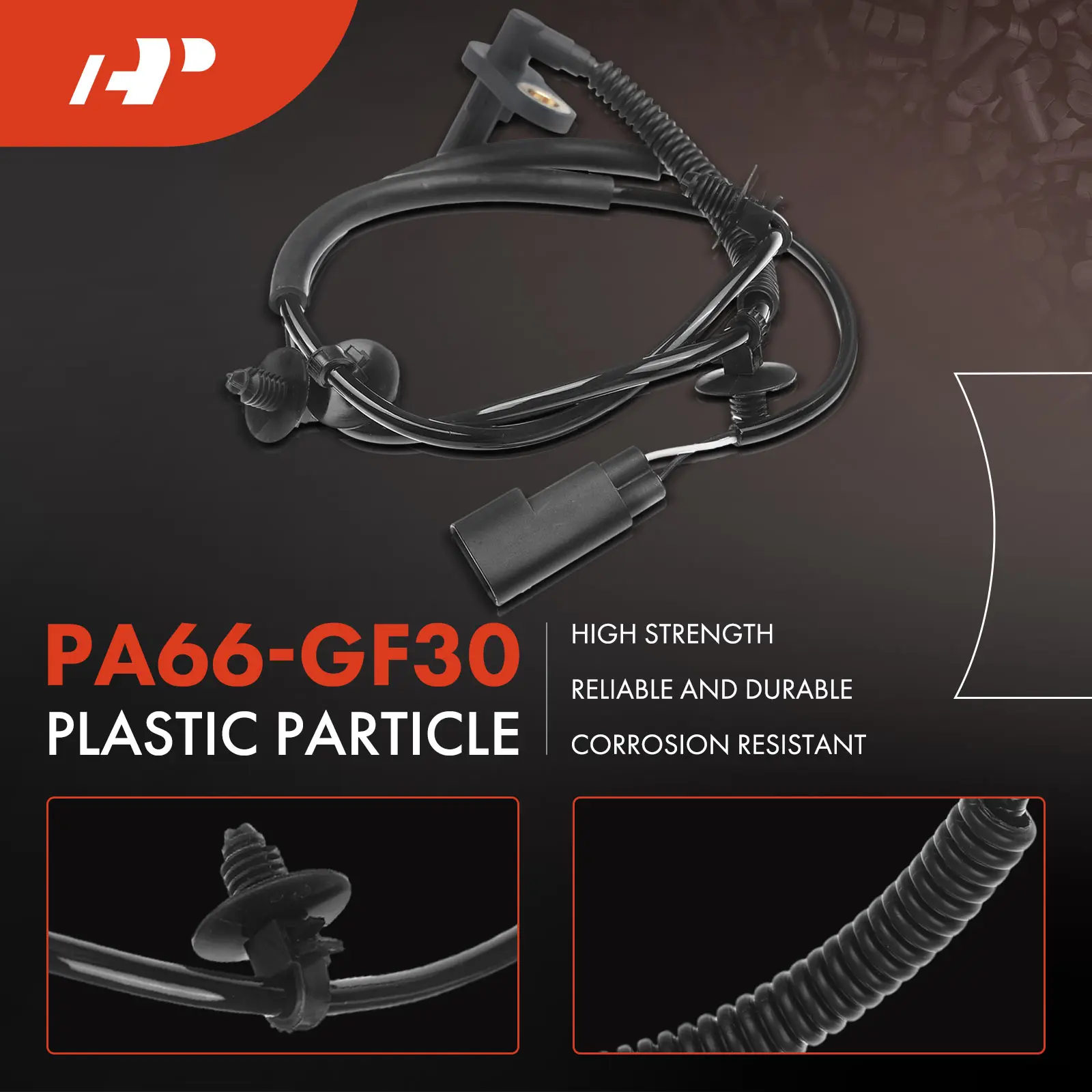 A-Premium Rear Passenger Side ABS Wheel Speed Sensor for Jaguar X-Type 2002-2008 - view 4