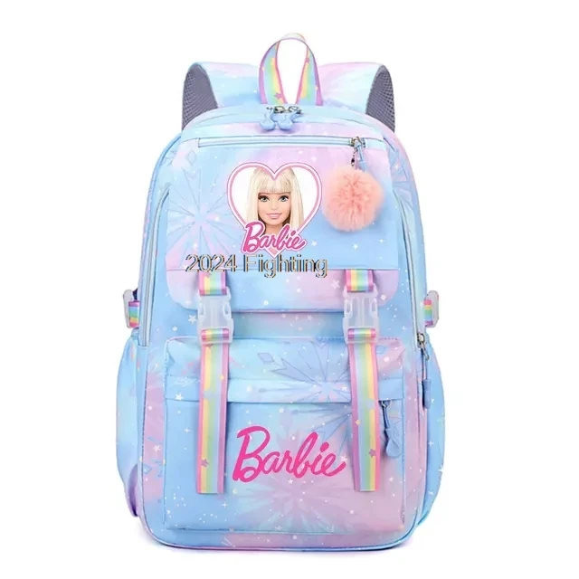 Pink Barbie The Movie Backpack for Women Printed Bookbag Bag Student Teenager girl boy Knapsack Schoolbag Rucksack