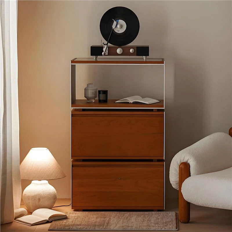 Solid wood module combination cabinet, storage side cabinet, living room TV cabinet