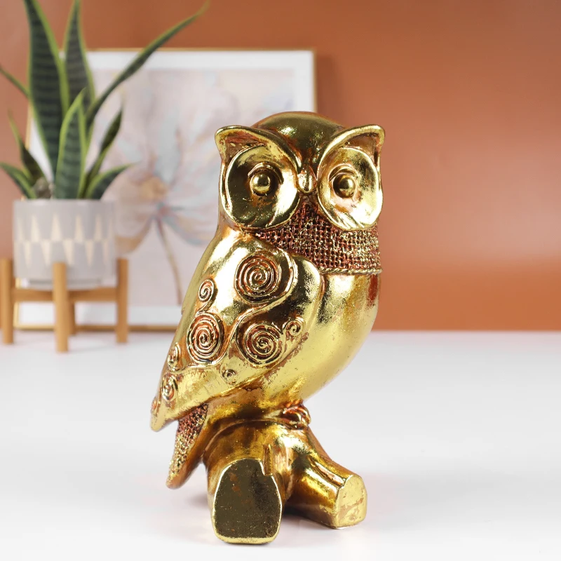 Golden Owl Sculptur…