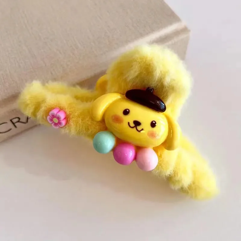 قطعة واحدة من مشبك الرسوم المتحركة اللطيف الكبير في الجزء الخلفي من الرأس، مشبك على شكل سمكة قرش، مشبك نصف شعر