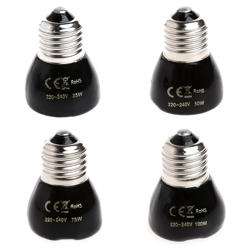 Far Ceramic Emitter Heating Light Lamp For Pet Back E27 25W 50W 75W 100W