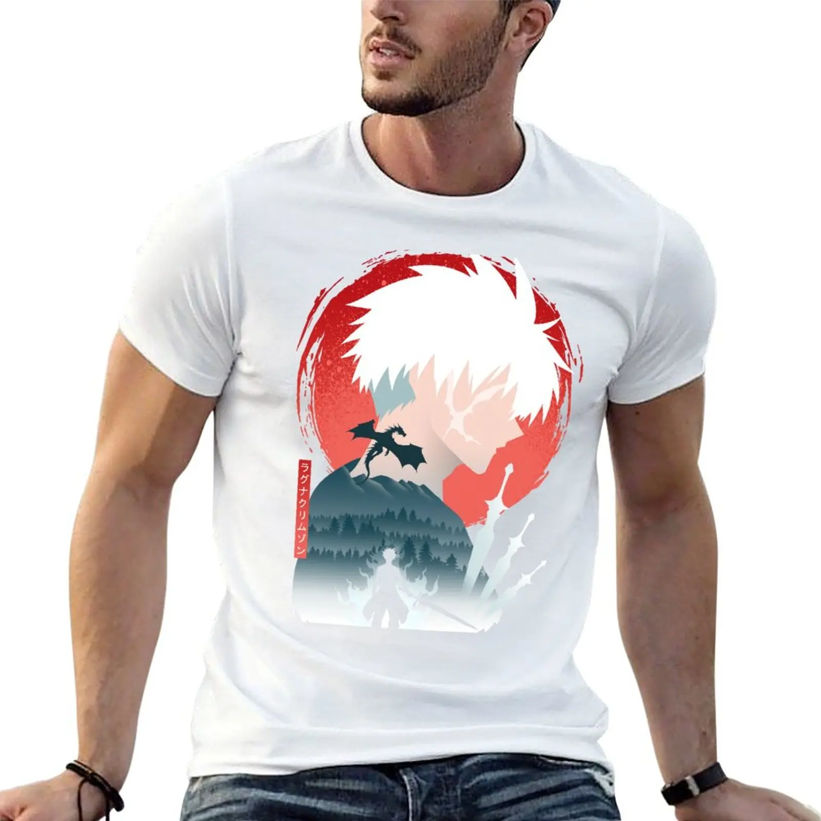 Ragna Landscape T-shirt new edition Short sleeve tee black t-shirts for men