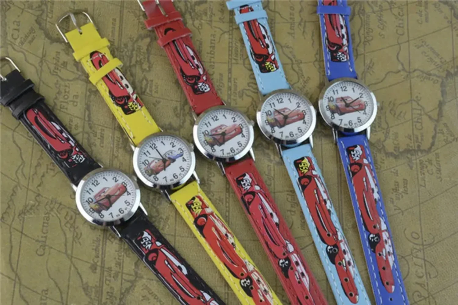 Wholesale Boys Girls Children Watch Cartoon Car Story Kids Quartz Watches Primary School Students Wristwatches Explosion Models