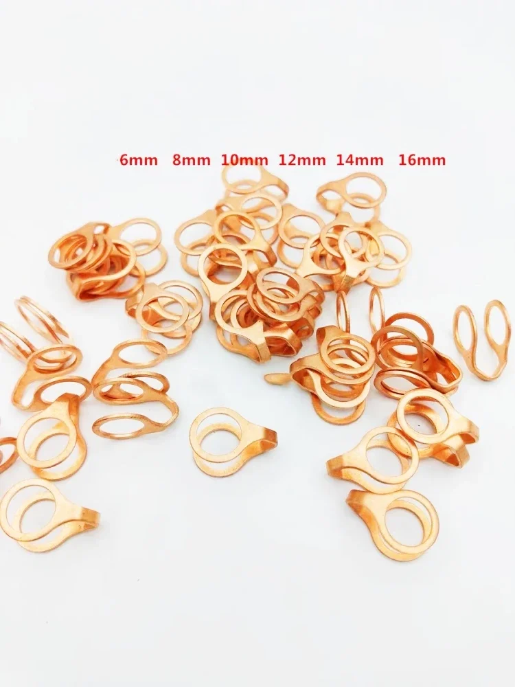 

100pcs Diesel Common Rail Oil Return Tube Sealing Copper Washer Aluminum Pad for Cummins Denso