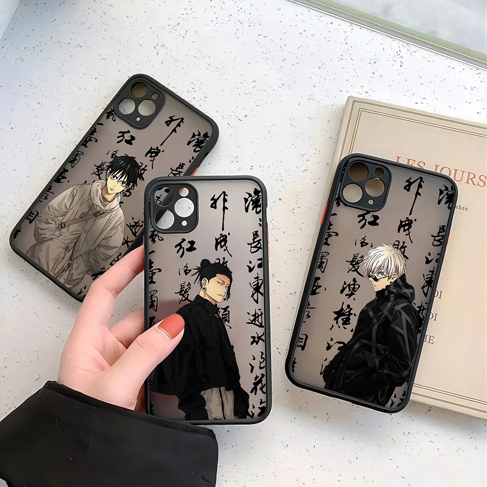 Jujutsu Kaisen Gojo Satoru New Phone Case For iPhone 15 14 13 12 11 Mini Pro Max X XR XSMax 6 7 8 Plus Matte Clear Back Cover