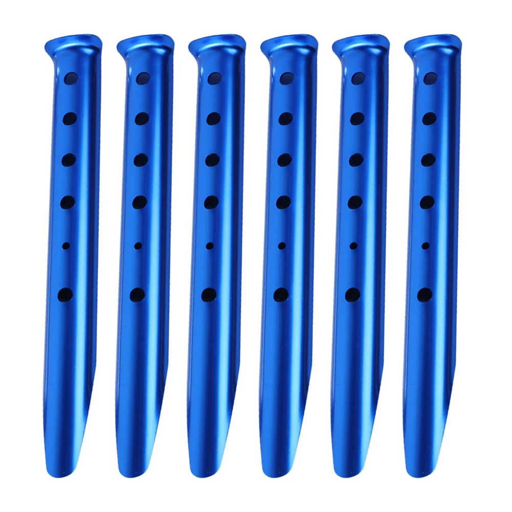 50g 31cm Aluminum Tent Pegs Anodic Oxidation Coating Compact And Portable Resistant To Bending Two Ways To Use