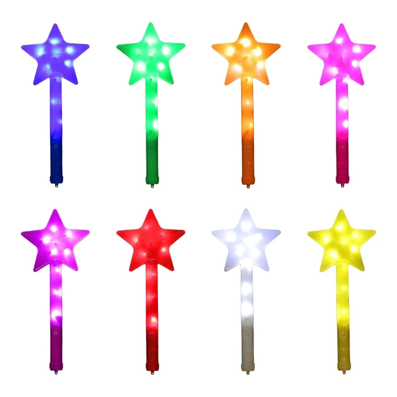 Five-pointed Star Fairy Wand LED Sticks Glowing Product for Concert Party Gift