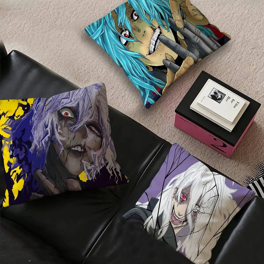 Cartoon Character Tomura Shigaraki Personalized Pillow Cover Kids Bedroom Wild Party Decor Pillowcase kid Birthday shower Gift