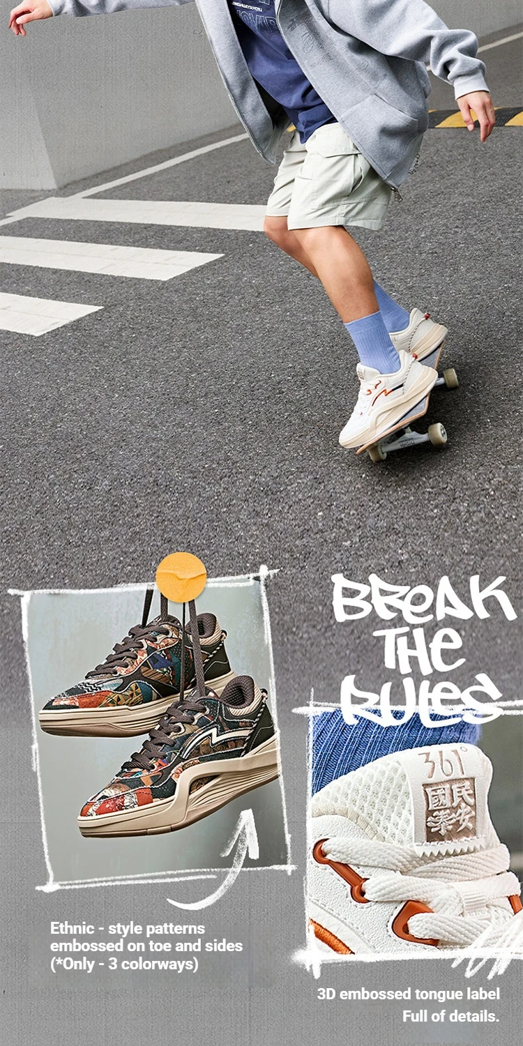 361 Degrees Dune 2.0 Leichtgewichtige Lifestyle-Sneaker für Herren, verschleißfest, stoßdämpfend, atmungsaktiv, mit weicher Sohle 672636617 – Detail 7