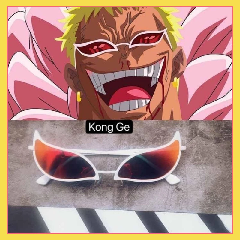 

Anime one piece Around Dofran Mingo Same sunglasses Anime anime Decorative glasses Men and women snap sunglasses