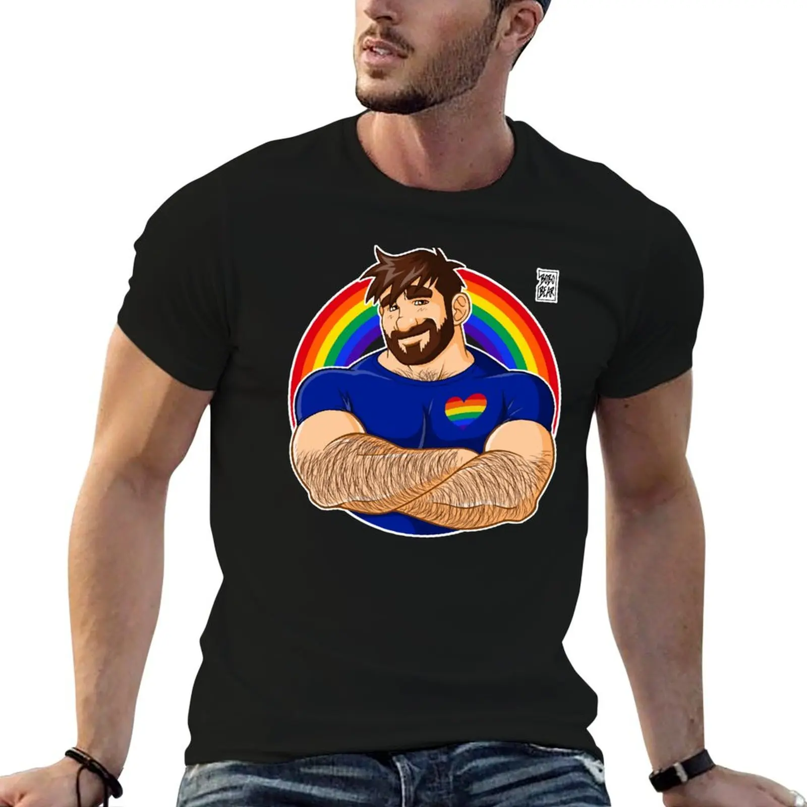 

ADAM LIKES CROSSING ARMS - GAY PRIDE T-Shirt essential t shirt t shirts with prints t shirts for man pack white T-Shirt