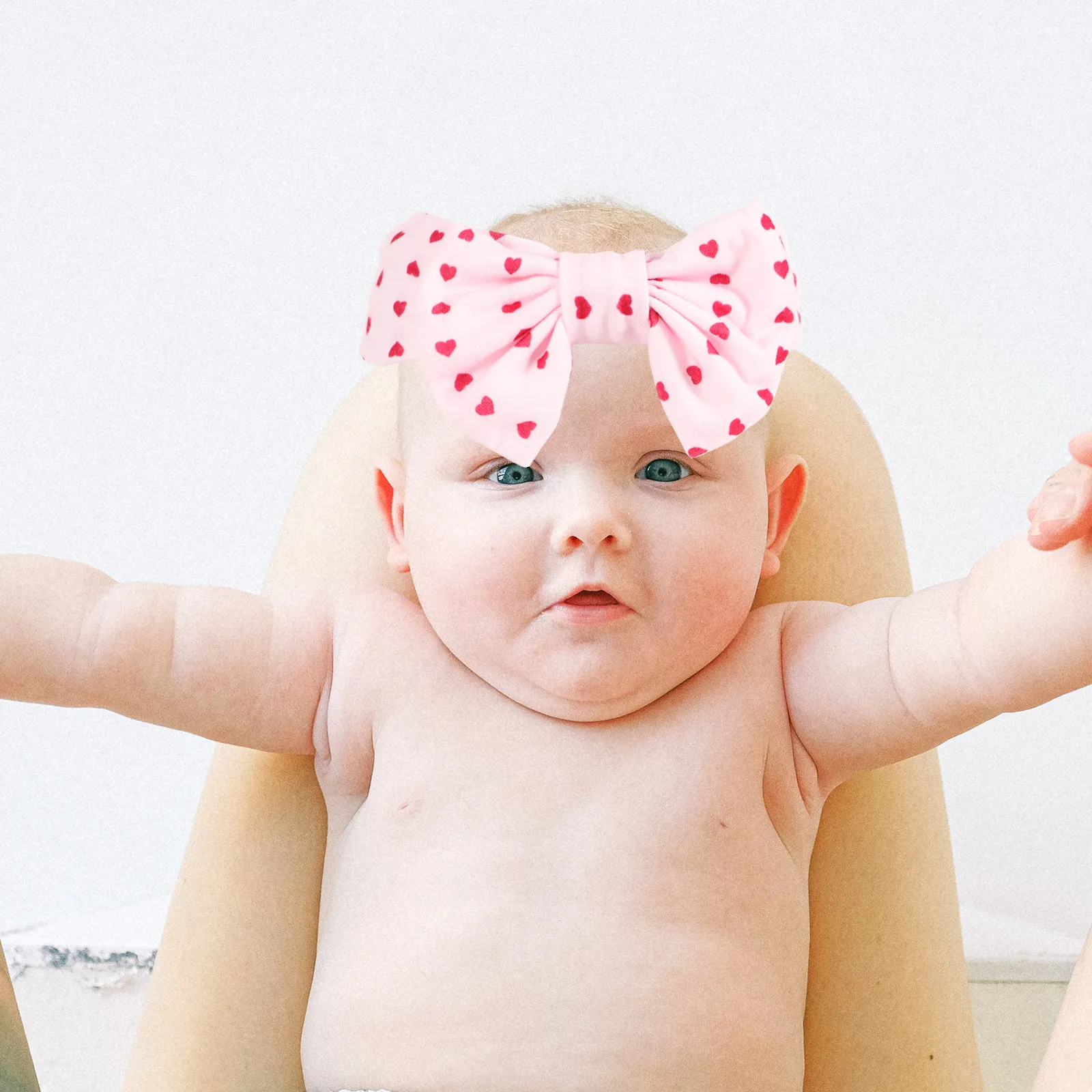 

3Pcs Heart Rose Baby Headbands Cute Comfortable Toddler Hair Bands Baby Girls Party Hair Accessories Newborn Infant Hairband