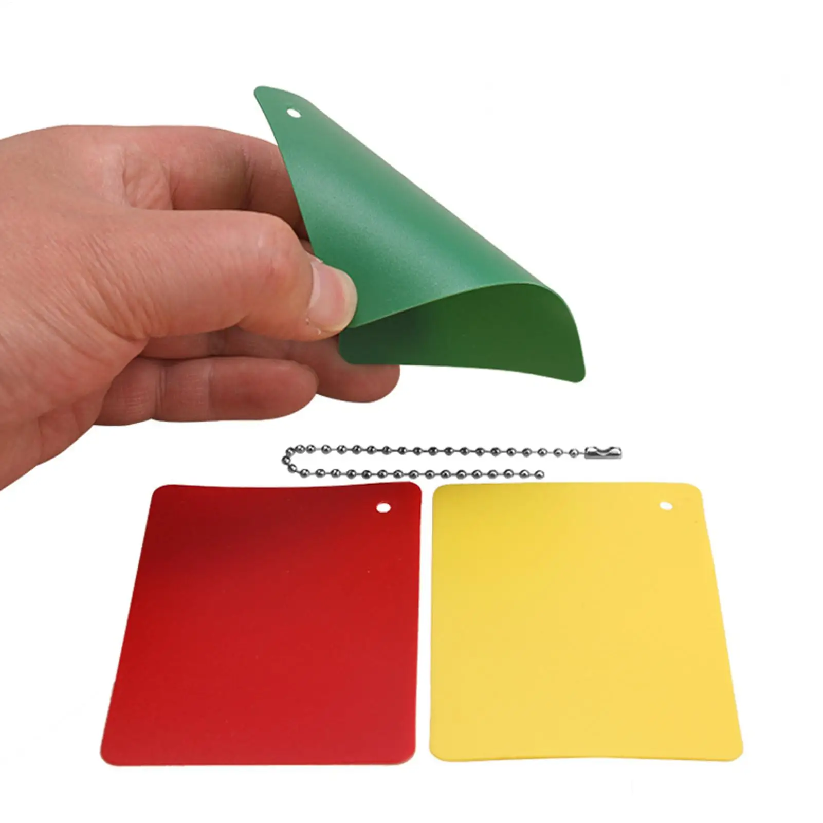 

Football Penalty Cards Refereeing Training Accessories Red Yellow Green Penalty Cards For Game Competition Training Field
